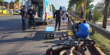 Preso tras intentar robar a motociclista herido