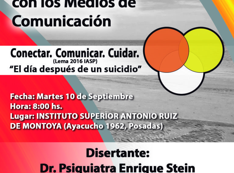 Presentaron la V jornada de Prevención del Suicido y su relación con los Medios de Comunicación