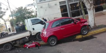 Lesionados en fuerte choque en el centro posadeño