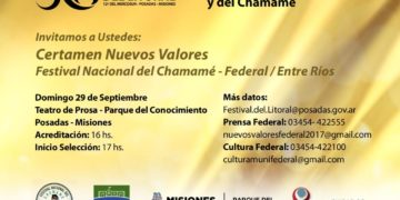 El Pre-Festival del Chamamé de Federal desembarcará en Posadas