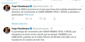 Haber mínimo: Passalacqua sumó a los jubilados al incremento desde septiembre