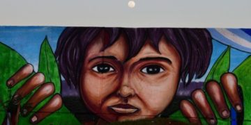 Con el Chango Spasiuk, inauguran el mural más grande del mundo