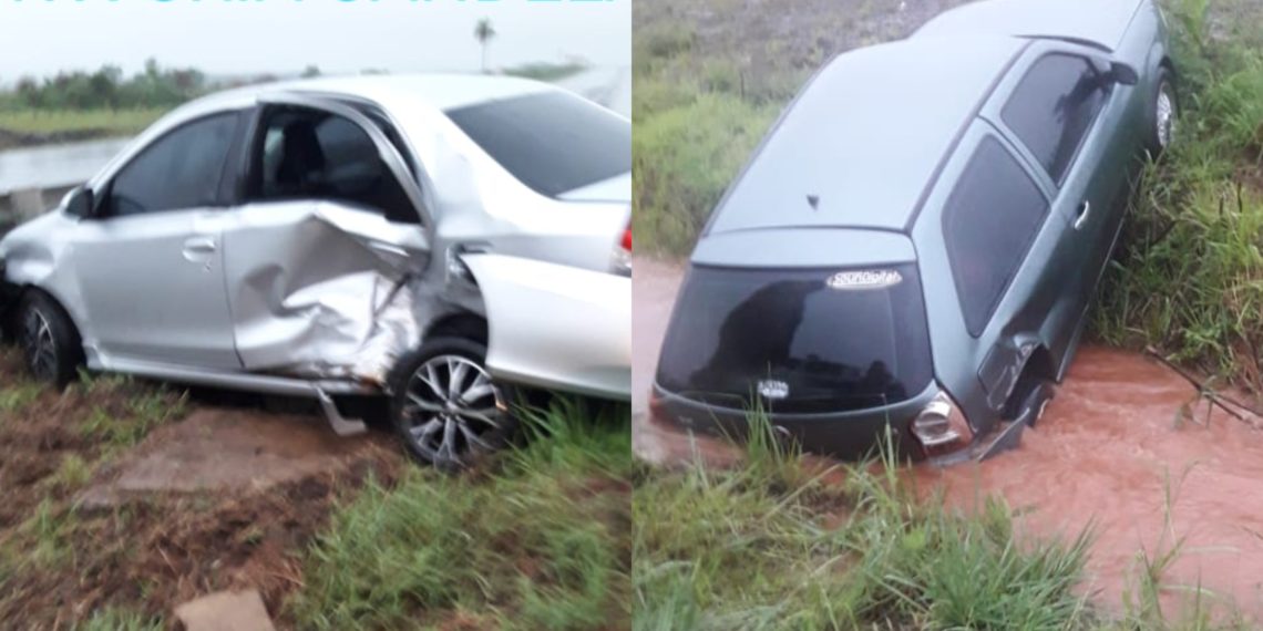 Daños materiales en despistes sobre la ruta 12 en Candelaria
