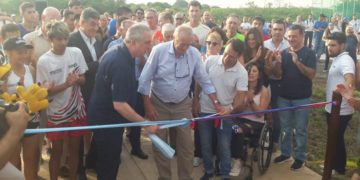 Inauguraron la pista sintética de atletismo del Cepard