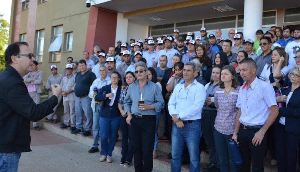 Emotivo saludo de despedida al Intendente Diego Sartori