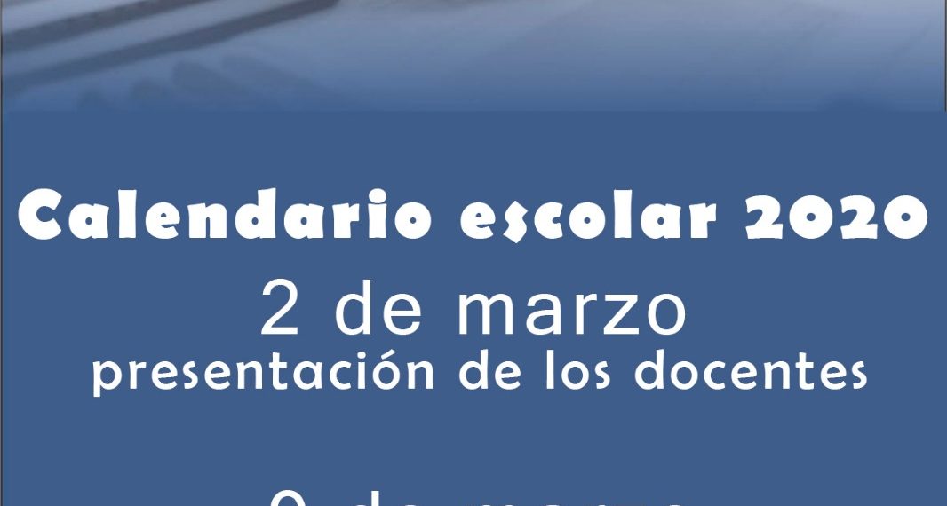 El ciclo lectivo 2020 comenzará el 9 de marzo