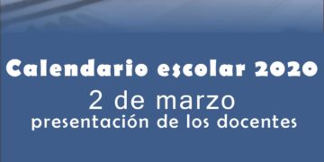 El ciclo lectivo 2020 comenzará el 9 de marzo