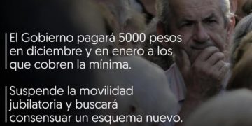 Jubilados que cobran la mínima tendrán un bono de $5000