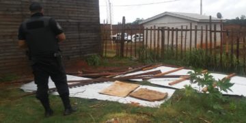 Varias localidades fueron afectadas por el temporal