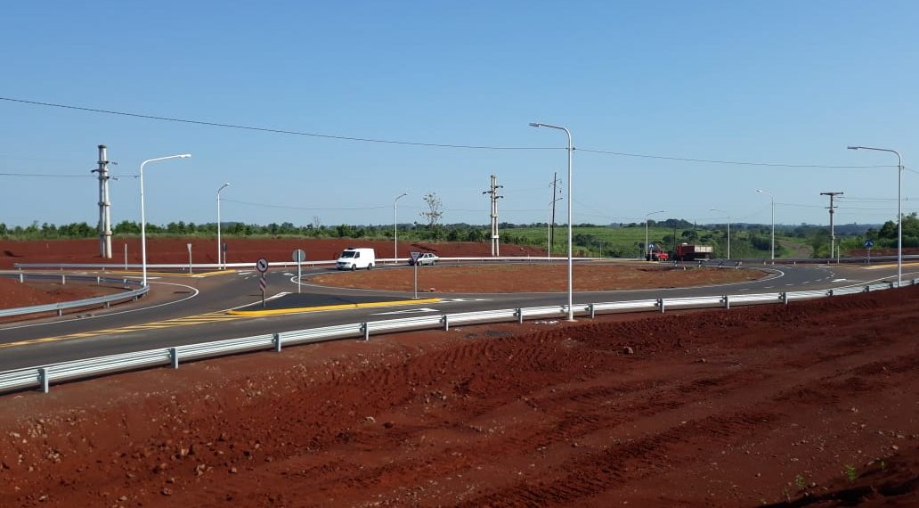 Habilitaron nueva rotonda sobre la Ruta 4