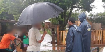 Unas 30 familias fueron afectadas por el temporal en la zona sur de la provincia