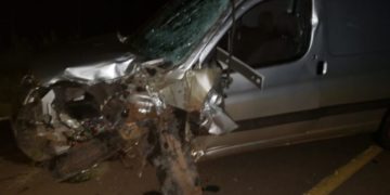 Cerro Corá: motociclista falleció en choque frontal