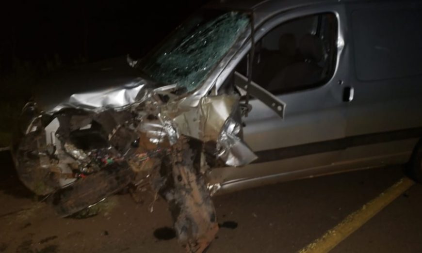 Cerro Corá: motociclista falleció en choque frontal