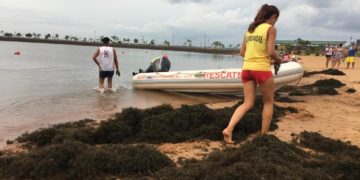 Prevención:  realizan limpieza y mantenimiento en el balneario El Brete