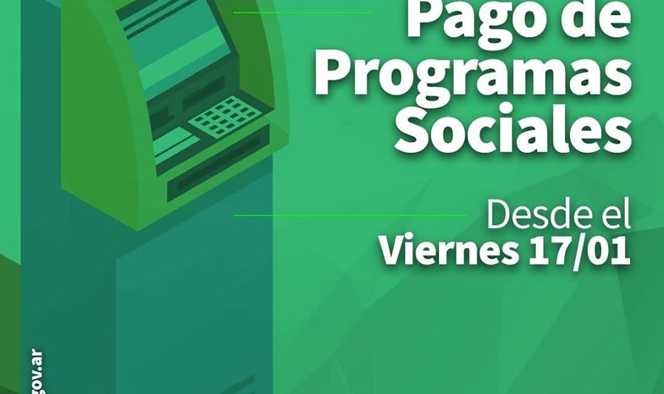 Mañana comienza el pago de los programas sociales de la Oficina de Empleo