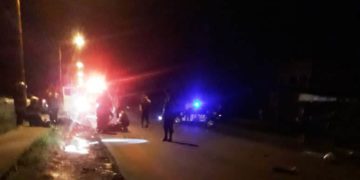 Alem: tres heridos graves en choque frontal de motos