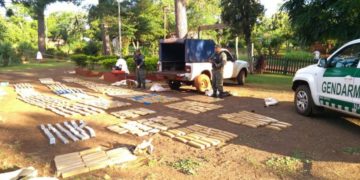 Puerto Esperanza: Incautan más 800 kilos de marihuana abandonados en el monte