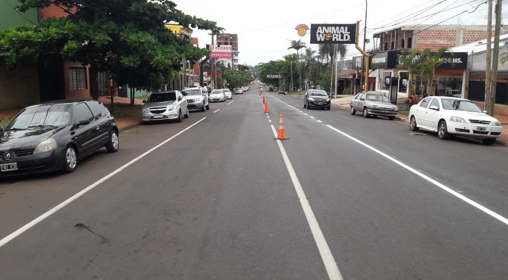 El municipio avanza en la demarcación horizontal de avenidas