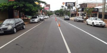 El municipio avanza en la demarcación horizontal de avenidas