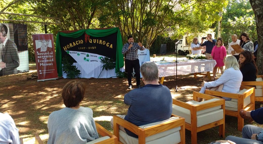 En el aniversario de Quiroga, Schuap insistió en el propósito de impulsar la literatura misionera