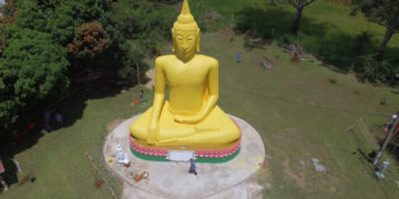 Inauguran la imagen del Buda más grande de Sudamérica en Posadas