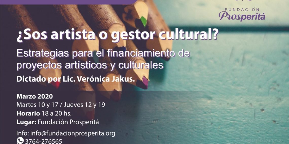 “De la Idea al Proyecto” taller: estrategias para el financiamiento de proyectos artísticos y culturales