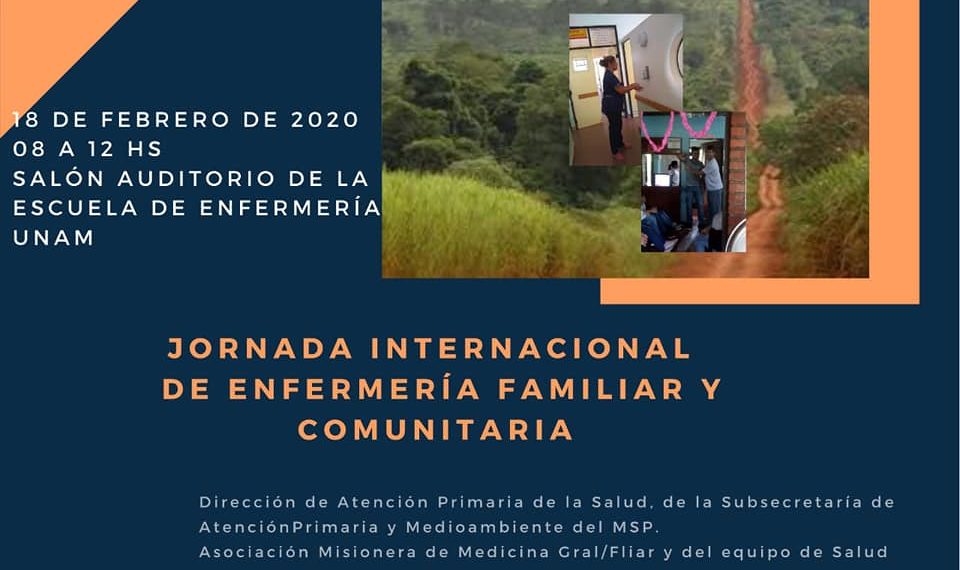 El 18 de febrero se realizará la Jornada Internacional de Enfermería Familiar y Comunitaria
