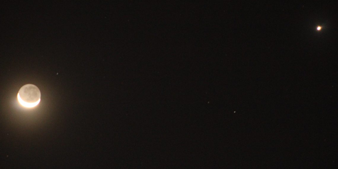 La Luna y Venus podrán verse alineados desde esta noche