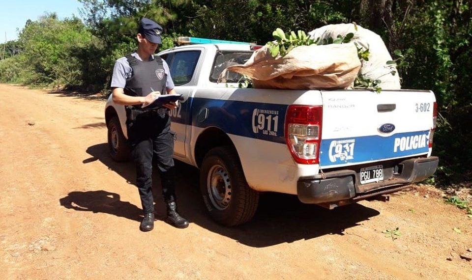 Eldorado: Policías detuvieron a un hombre cuando huía con yerba mate robada