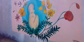 Pintaron un mural pro vida en Posadas