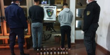 Cuarentena: detenidos por circular en plena calle con botellas de cerveza