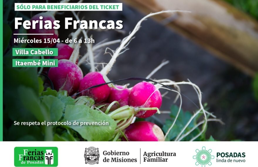 Emergencia Alimentaria: abren dos Ferias Francas para beneficiarios de tickets