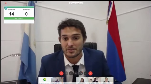 Concejo Deliberante legisló con éxito su primera sesión extraordinaria online de la historia