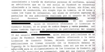 Denunciaron a personas que ofrecen licencias adulteradas por Facebook
