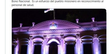 Herrera Ahuad anunció un bono de $5000 para el personal de salud provincial