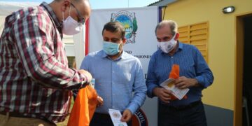 Stelatto acompañó a Herrera Ahuad en la puesta en valor del CAPS de Nemesio Parma