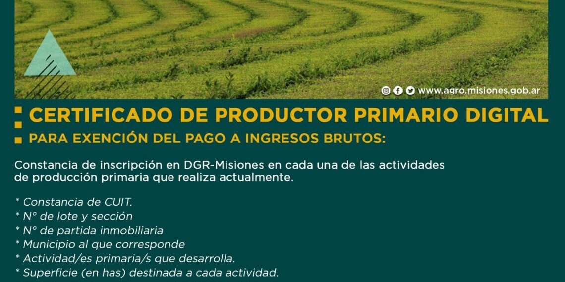 Continúa inscripción para emisión de certificado de productor primario digital