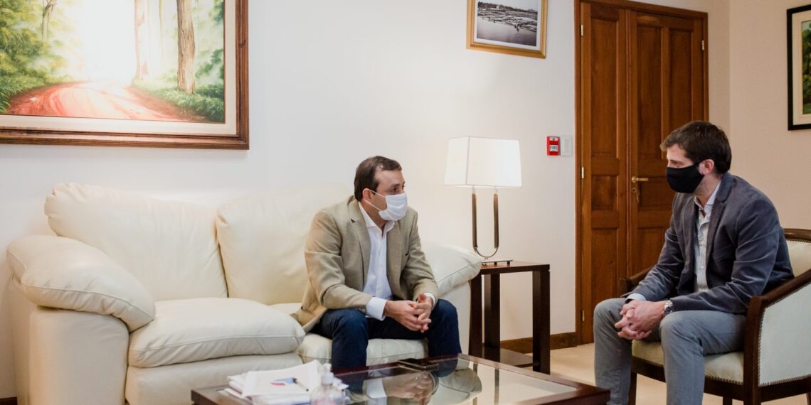Barrios Arrechea con el Gobernador analizaron planes de trabajo y obras pendientes