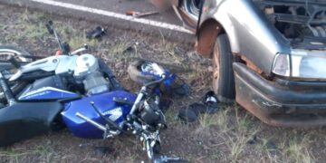 Motociclista murió tras colisionar con un automóvil sobre la ruta 3