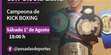 Reconocida multicampeona de Kick Boxing dictará charla técnica virtual