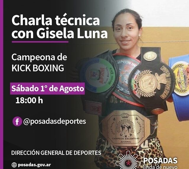 Reconocida multicampeona de Kick Boxing dictará charla técnica virtual