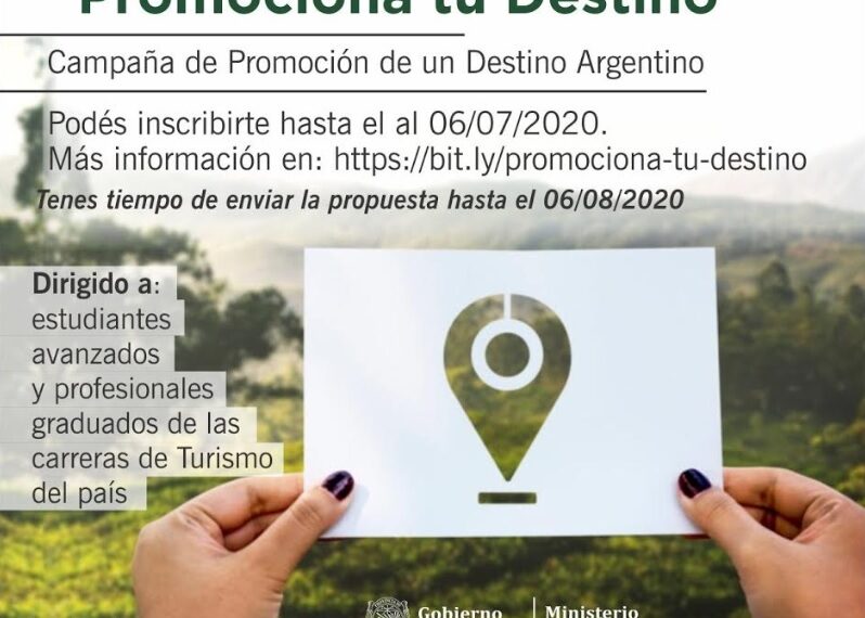 Están abiertas las inscripciones para participar del Concurso “Promocioná tu destino”