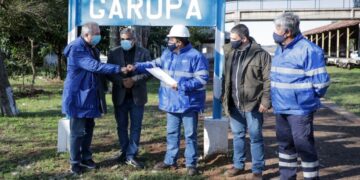 Passalacqua celebró la reactivación ferroviaria en visita a la estación de Garupá