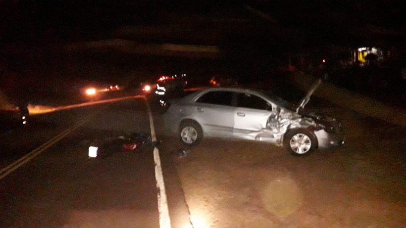 Fatal choque entre una moto y un auto en El Soberbio
