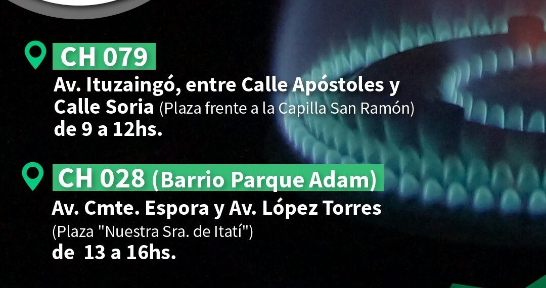 Realizará nuevo operativo de Ahora Gas en Posadas