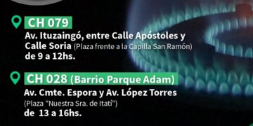 Realizará nuevo operativo de Ahora Gas en Posadas
