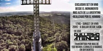 El Dj Guillermo Atencio pondrá música en el monumento más alto de la Argentina