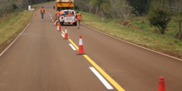 Avanzan los trabajos de demarcación en rutas provinciales