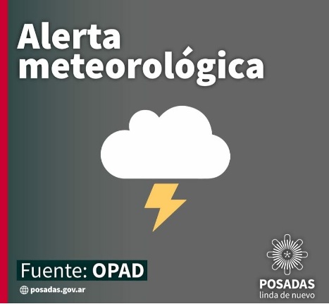 Opad emitió advertencia por altas temperaturas y tormentas