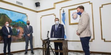 Herrera Ahuad puso en funciones a Lombardi al frente de la Secretaría de Cambio Climático